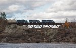 POWA 614 Crosses the Androscoggin River